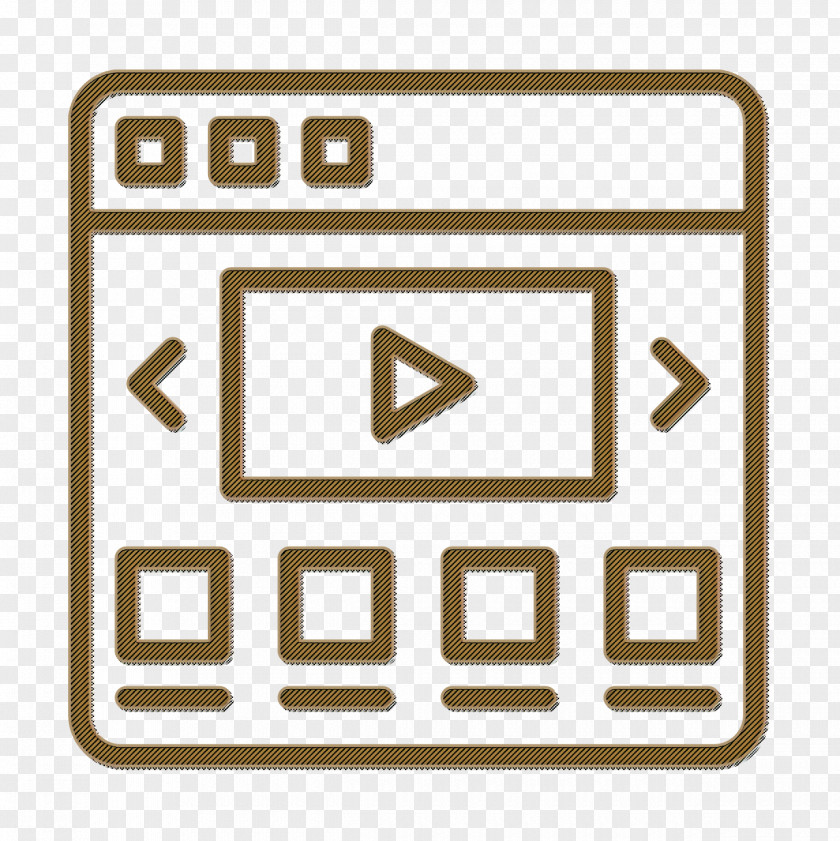 User Interface Vol 3 Icon Carousel Video Web PNG