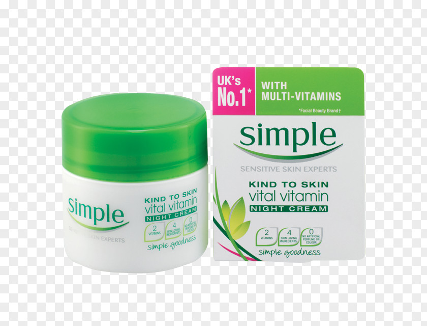 Allantoin Lotion Skin Care Simple Skincare Kind To Vital Vitamin Night Cream Moisturizer PNG
