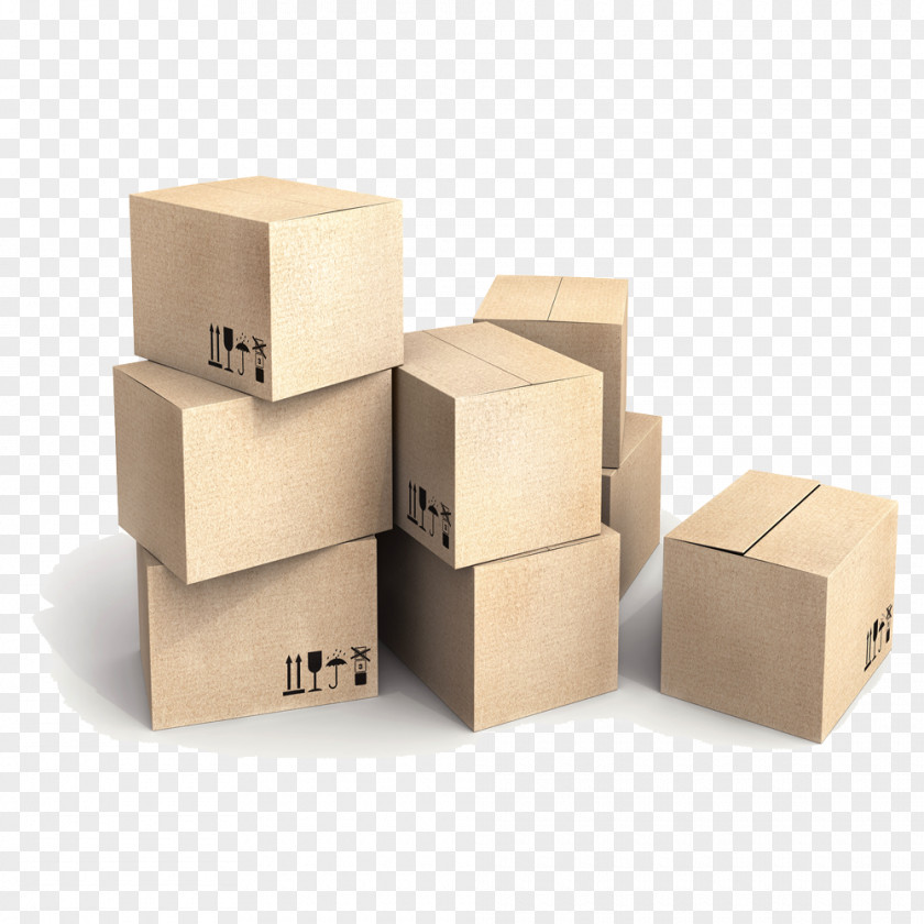 Box Cardboard Relocation Packaging And Labeling PNG