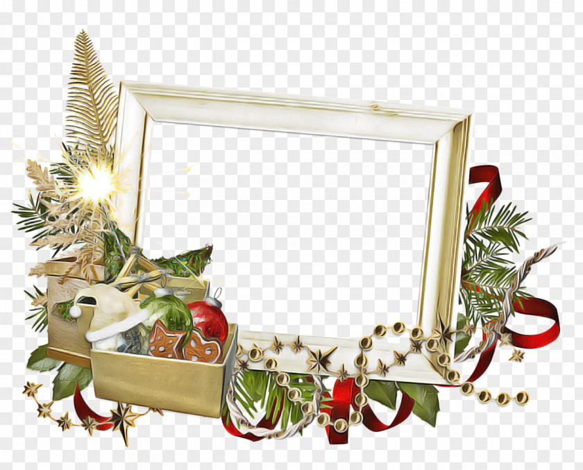 Christmas Eve Plant Picture Frame PNG