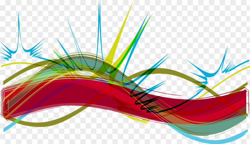 Colorful Stripes Line Curve Euclidean Vector Clip Art PNG