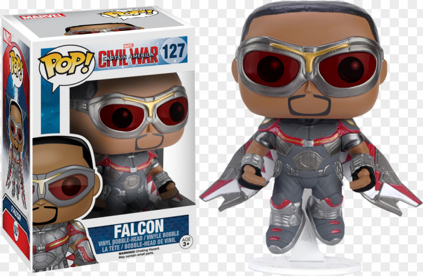 Falcon War Machine Captain America Iron Man Funko PNG