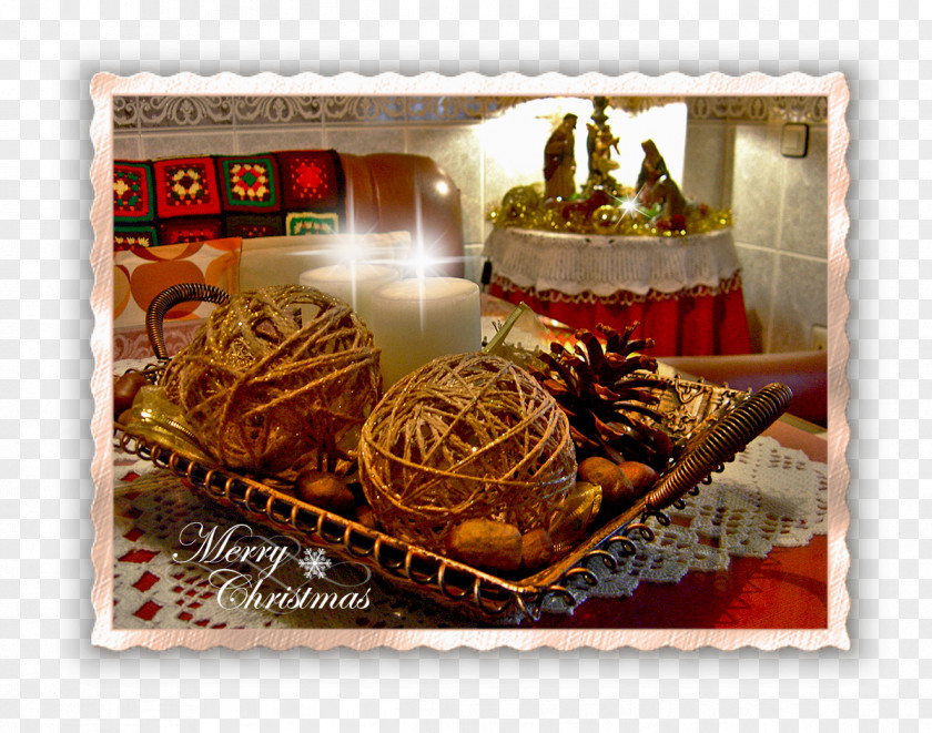 Merry Christmas Card Lebkuchen Day Eve Vintage PNG