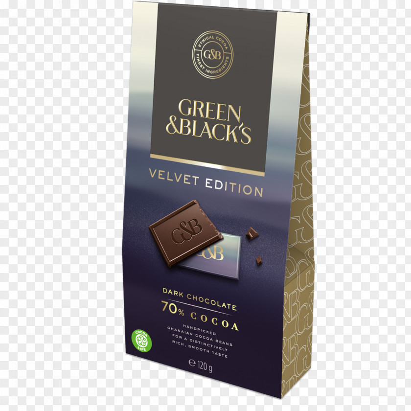 Velvet Box Chocolate Bar Praline Green & Black's Organic Food PNG