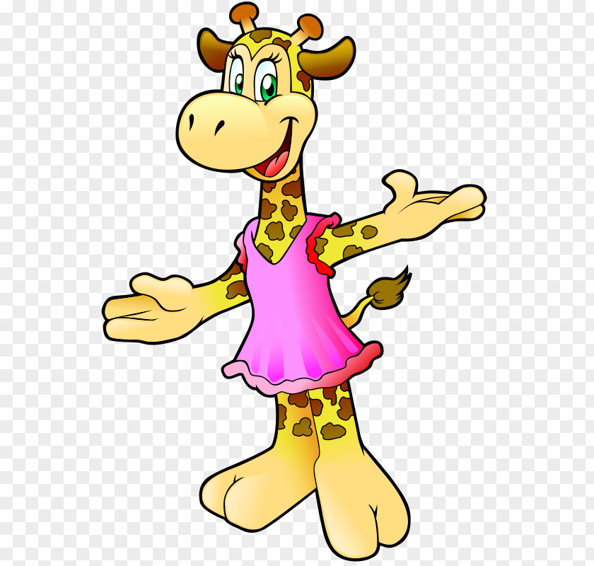 Wearing Clipart Giraffe Dress Clip Art PNG