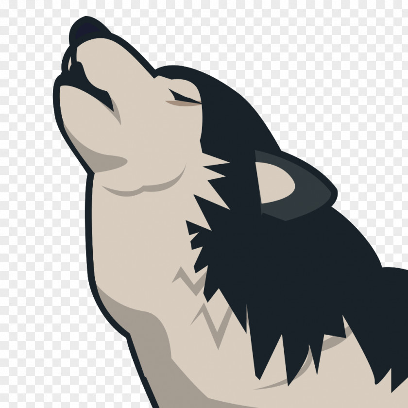 Wolf Emoji Text Messaging SMS Gray Emoticon PNG