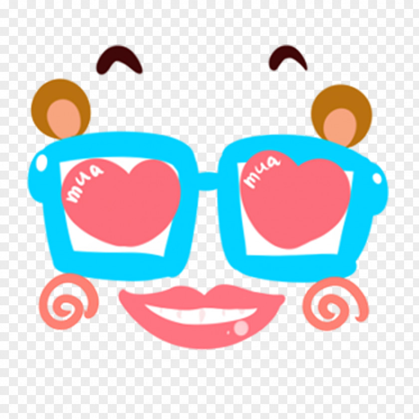 Funny Glasses Sticker Clip Art PNG