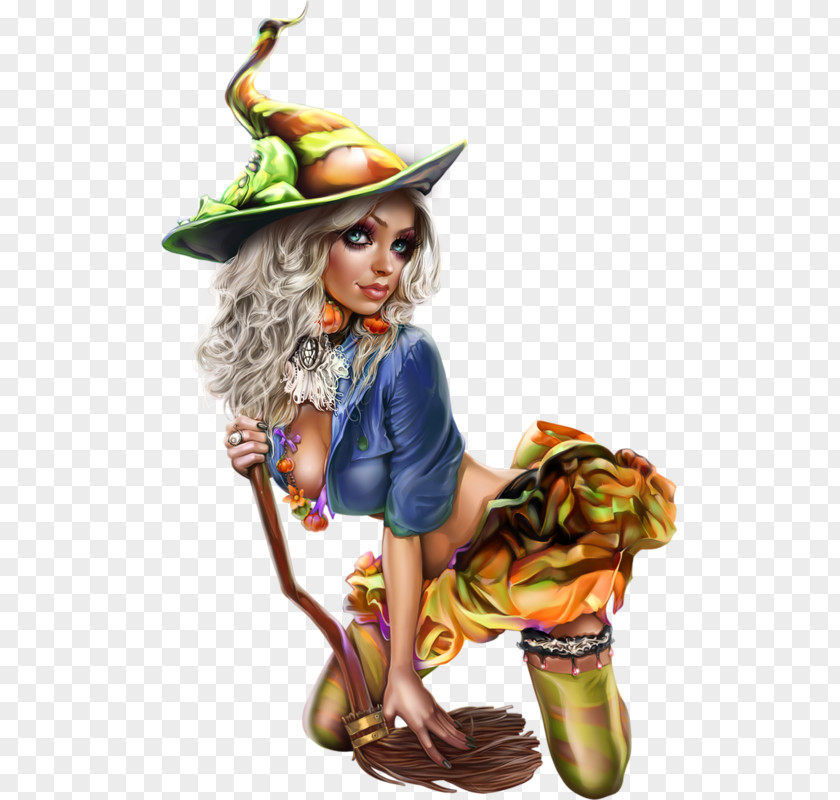 Halloween Witch Woman Clip Art PNG