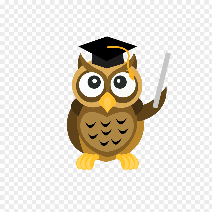 Owl Graduation Professional Education Bar Training Course PNG