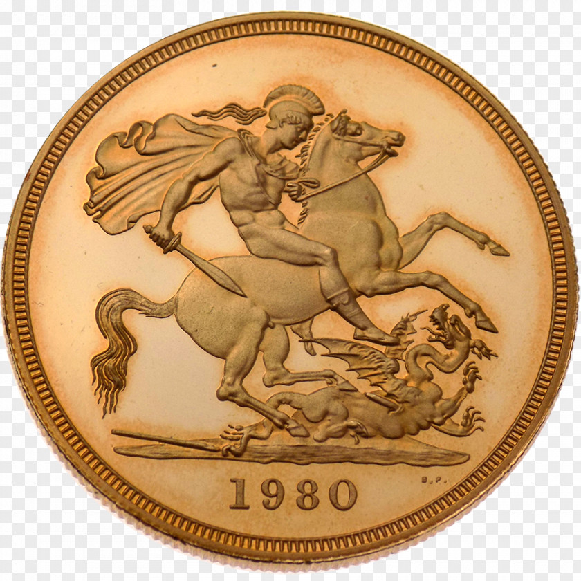 Coin Gold Sovereign BullionByPost PNG