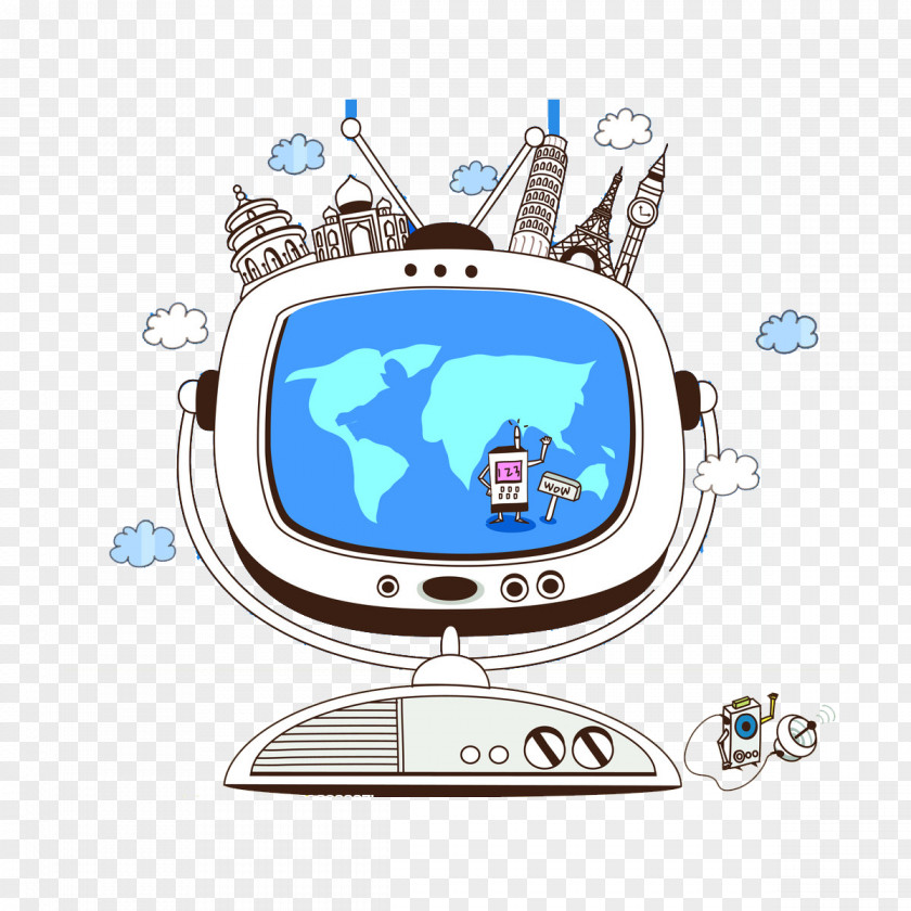Future Life Science And Technology Cartoon Illustration PNG