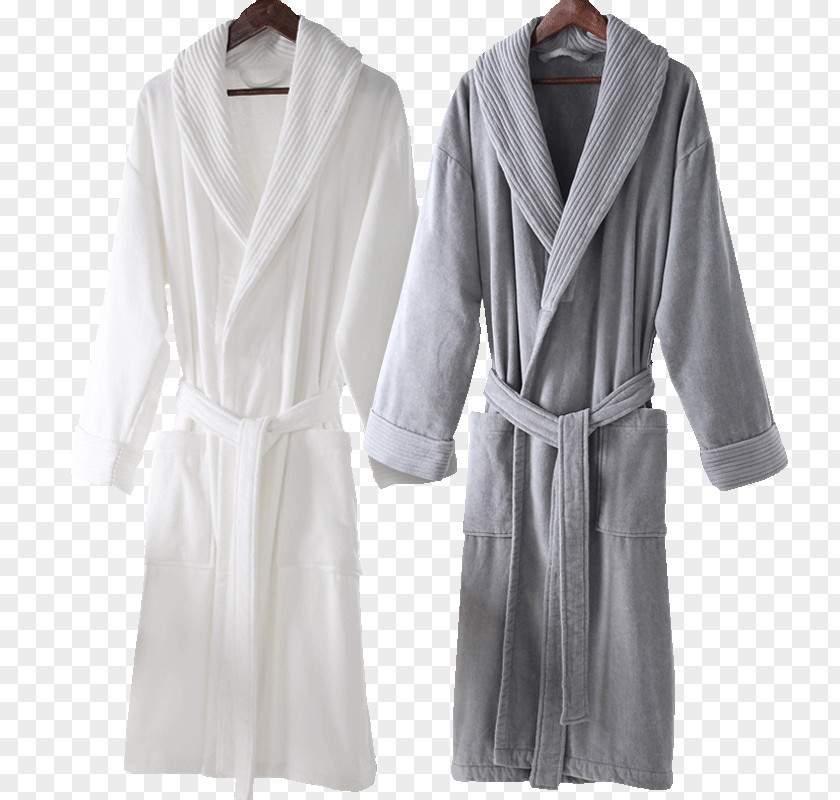 Hotel Bathrobe Sleeve Dress PNG