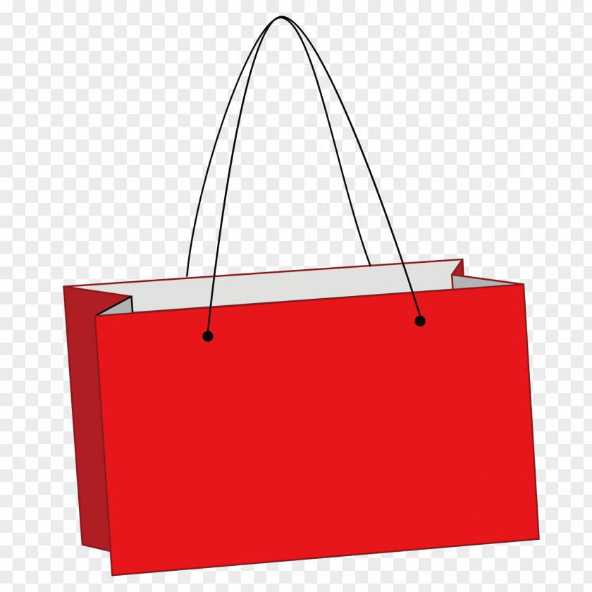 Red Shopping Bags Tote Bag Paper PNG