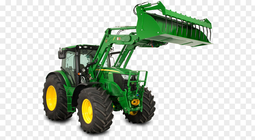 Tractor John Deere Heavy Machinery Loader Agricultural PNG