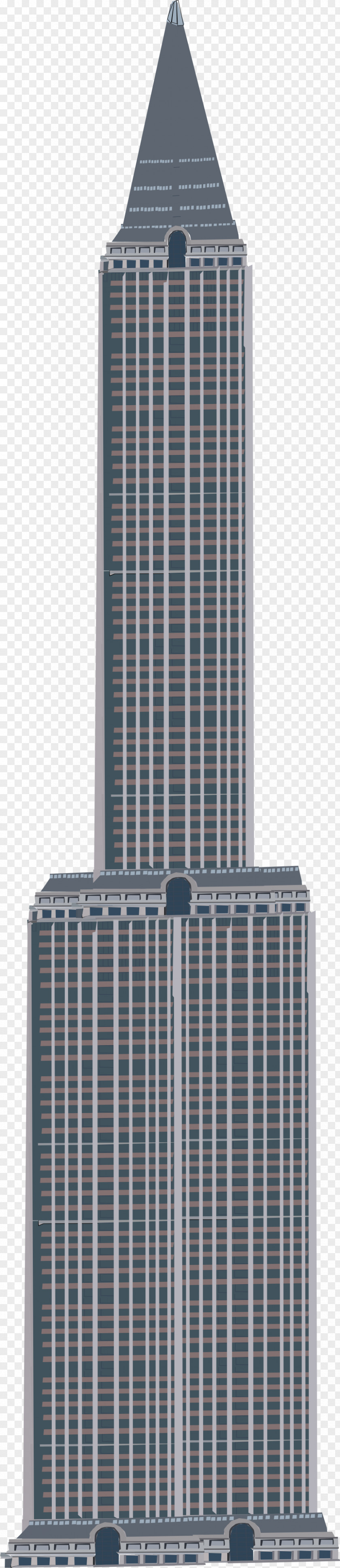 Empire State Buildin Skyscraper Facade Corporate Headquarters Building PNG