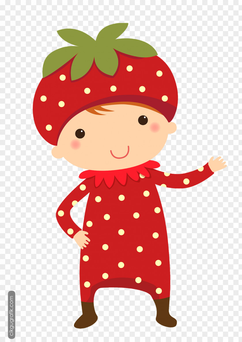 Plant Child Strawberry Cartoon PNG