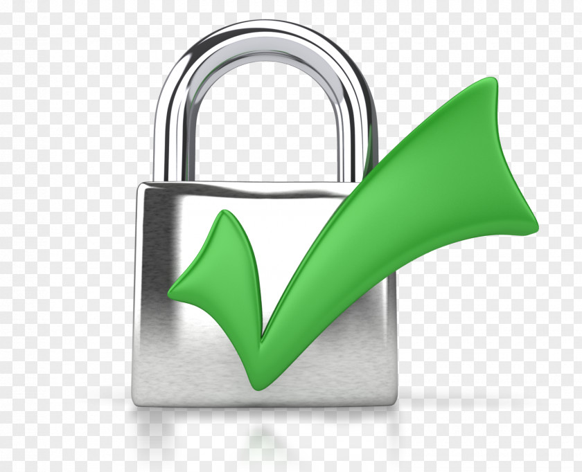 Security Padlock Check Mark Presentation Clip Art PNG