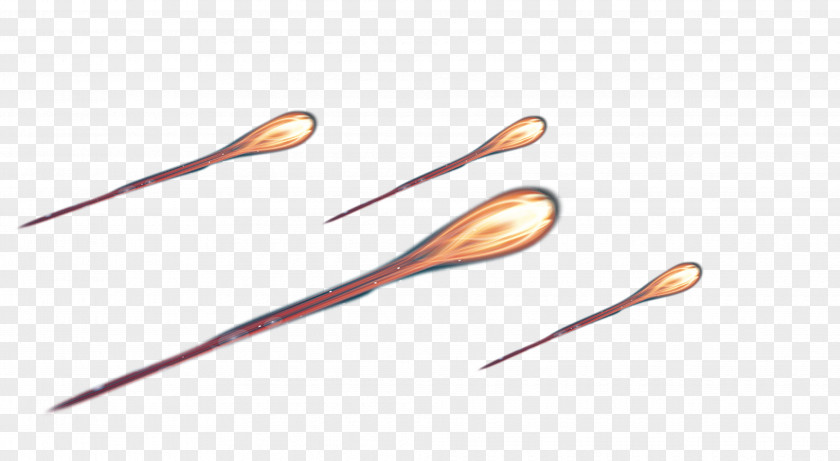 Fireball Meteor Wooden Spoon Fork PNG