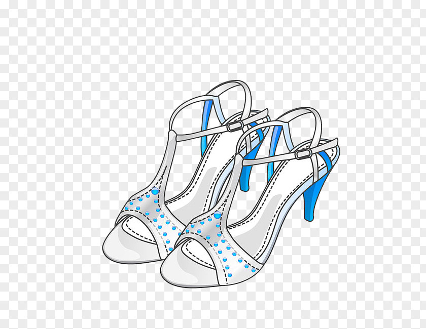 Hand-painted High Heels High-heeled Footwear Sandal Shoe PNG