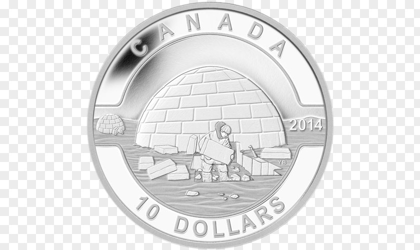 Igloo Canada Gold Coin Royal Canadian Mint Silver PNG