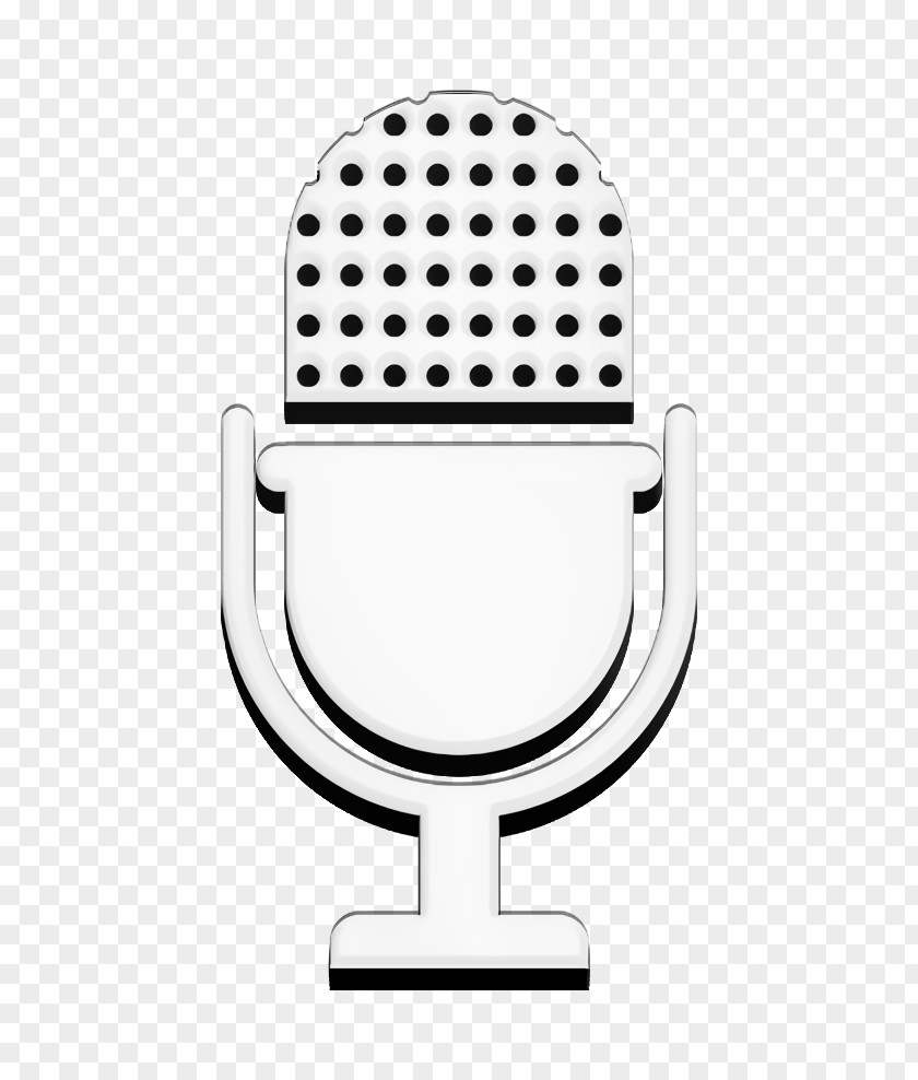 Line Art Microphone Audio Icon Multimedia PNG