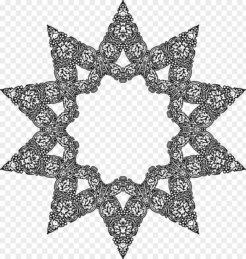 Symmetry White Pattern PNG