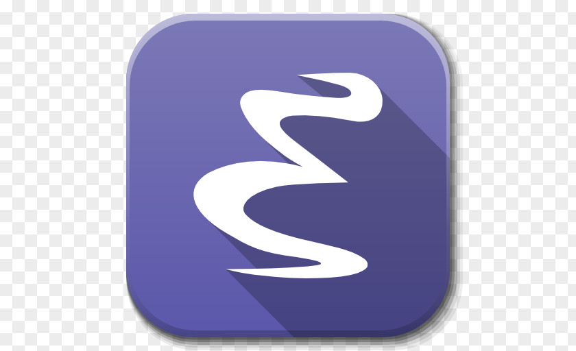Apps Emacs Purple Text Symbol PNG