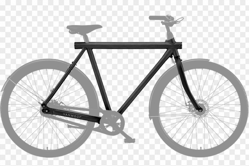 Bicycle Fixed-gear City VanMoof B.V. Single-speed PNG