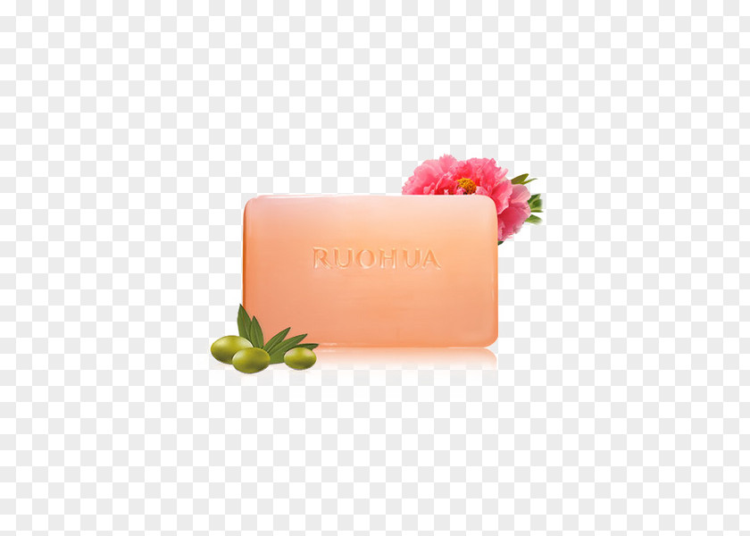 If China Peony Olive Oil Soap Whitening Care Moisturizer PNG