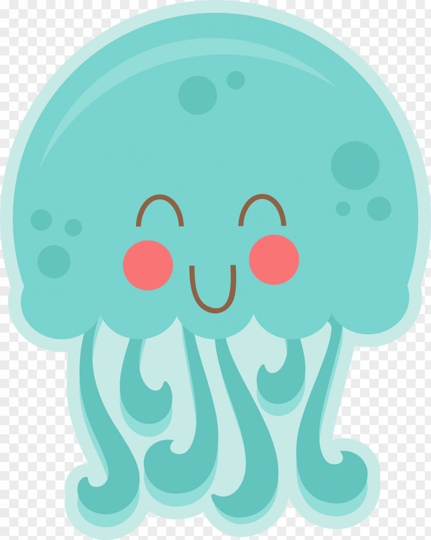 Cute Jellyfish Aquatic Animal Sea Clip Art PNG