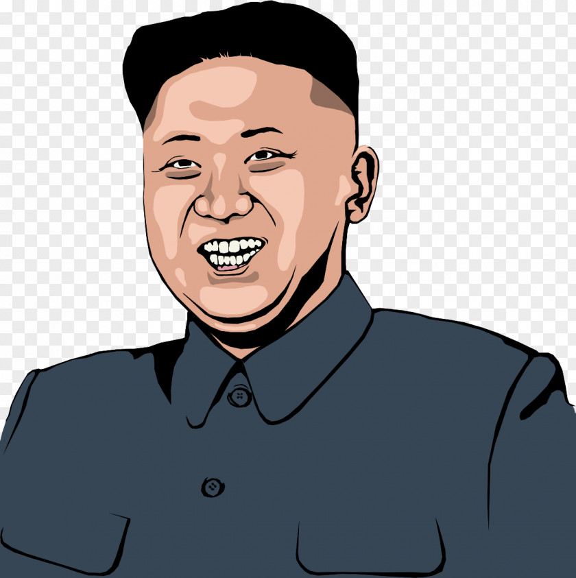 Kim Jong-un T-shirt Supreme Leader Cartoon Printing PNG