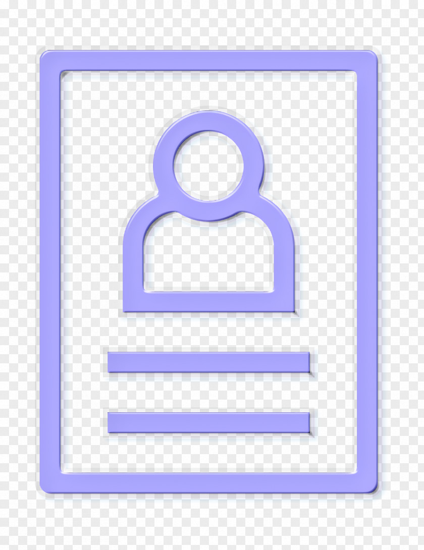 Rectangle Symbol Id Icon Male Profile PNG