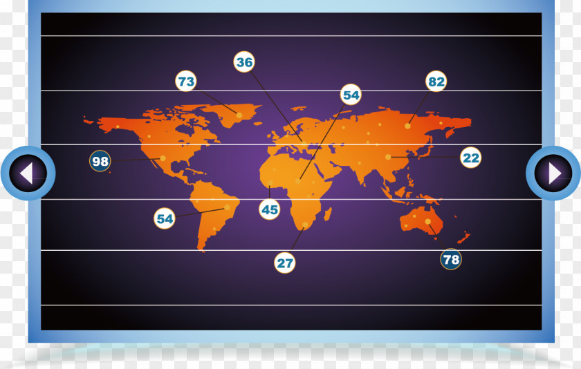 World Map Business Performance Management Organization Report PNG