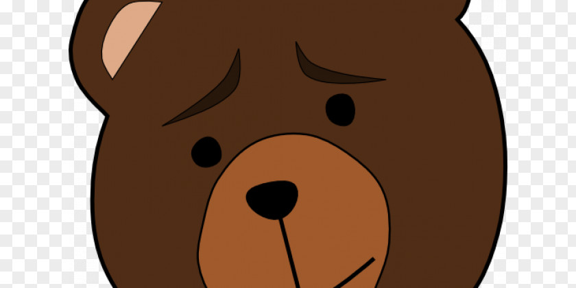 Bear Face Cliparts Brown Smiley Clip Art PNG