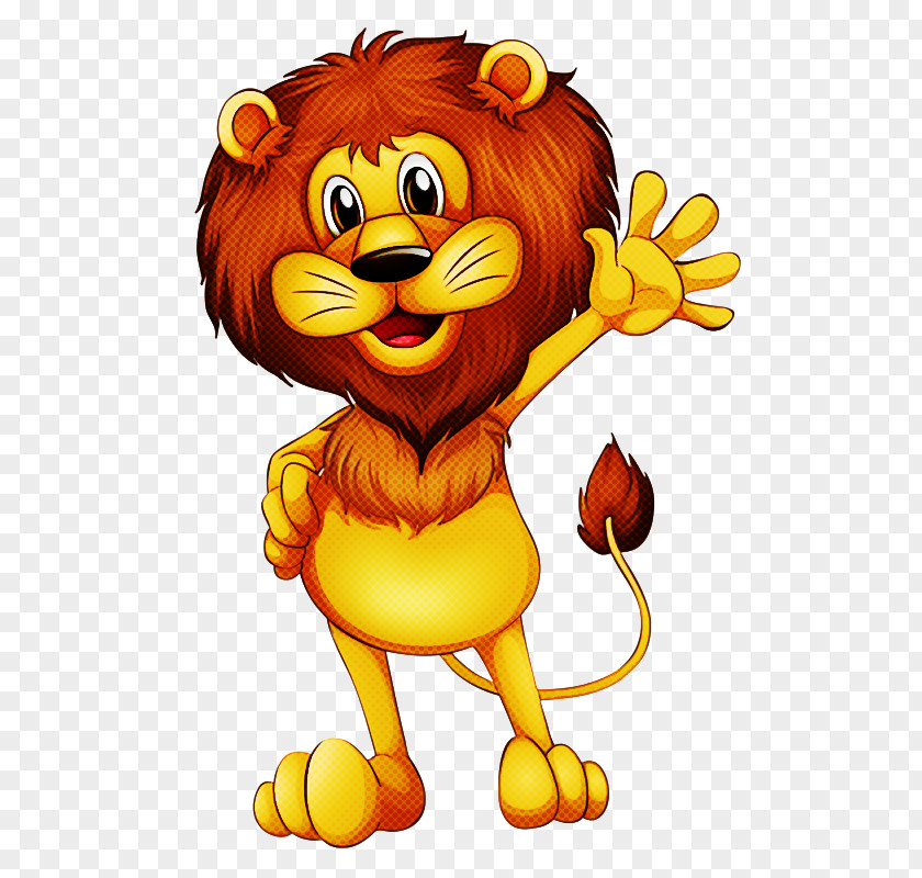 Cartoon Lion Mascot PNG