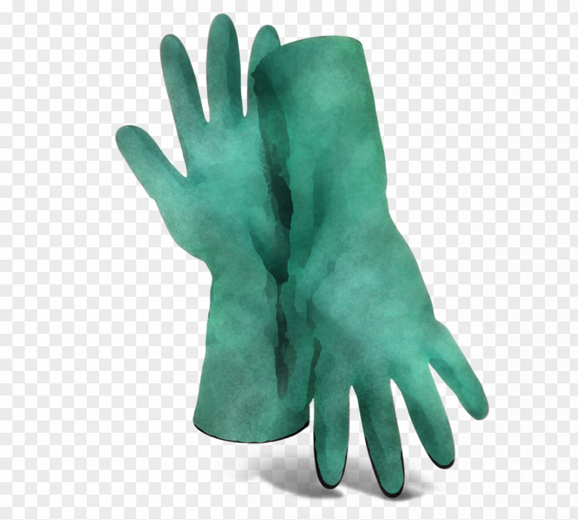 Latex Finger Safety Glove Green Personal Protective Equipment Hand PNG