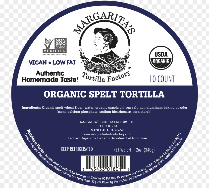 NoN Gmo Corn Tortilla Taco Spelt Protein Margarita PNG