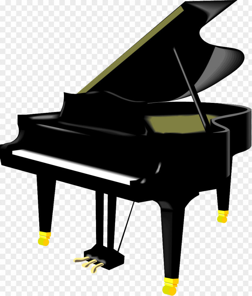 Black Piano The Lesson Player Musical Instrument Keyboard PNG