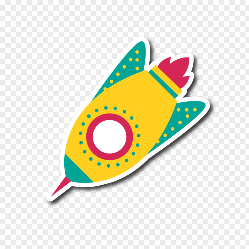Cartoon Rocket Pattern Spacecraft PNG