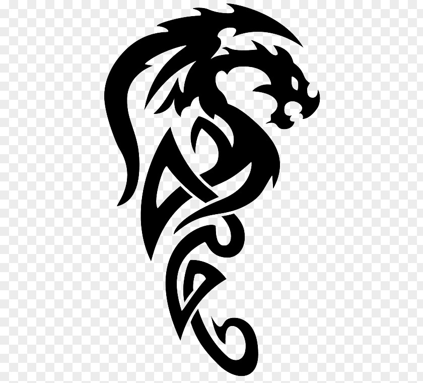 Dragon Tattoo Clip Art Image PNG