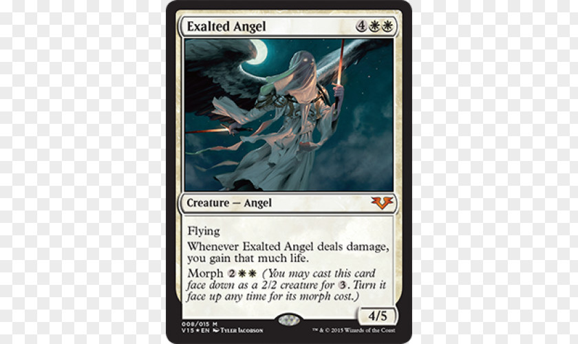 Masters From The Vaults Magic: Gathering Vault: Angels Playing Card Exalted Angel Wizards Of Coast PNG