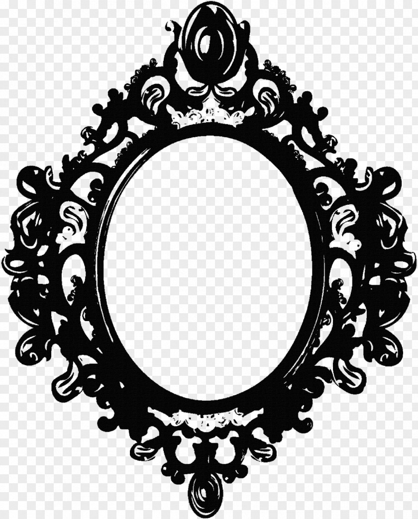 Mirror Picture Frames Black And White Drawing Clip Art PNG