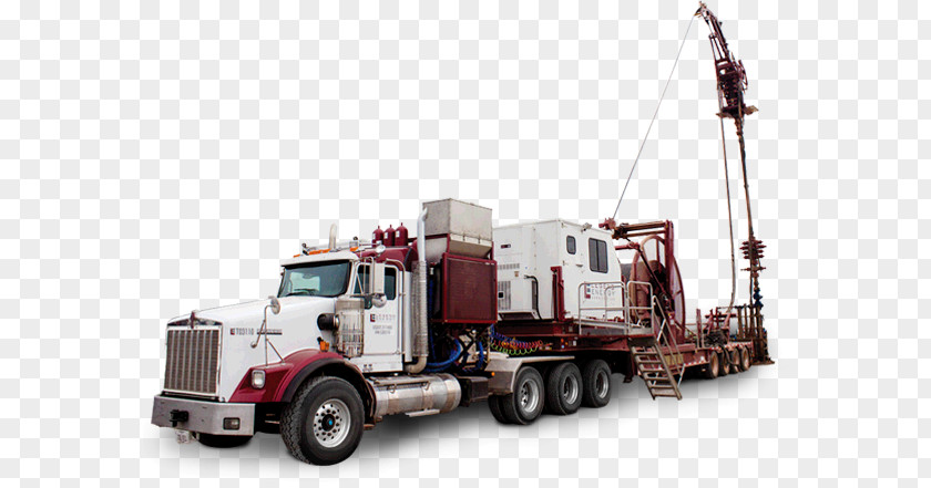 Oil Field Commercial Vehicle Public Utility Cargo Machine Semi-trailer Truck PNG