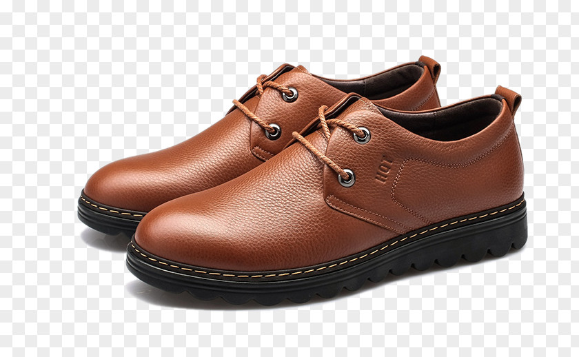Red Dragonfly Leather Men's Singles First Layer Of Shoes Oxford Shoe Dress PNG