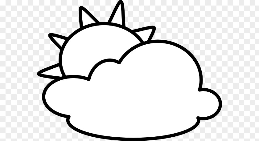 Black And White Weather Clipart Cloud Drawing Clip Art PNG