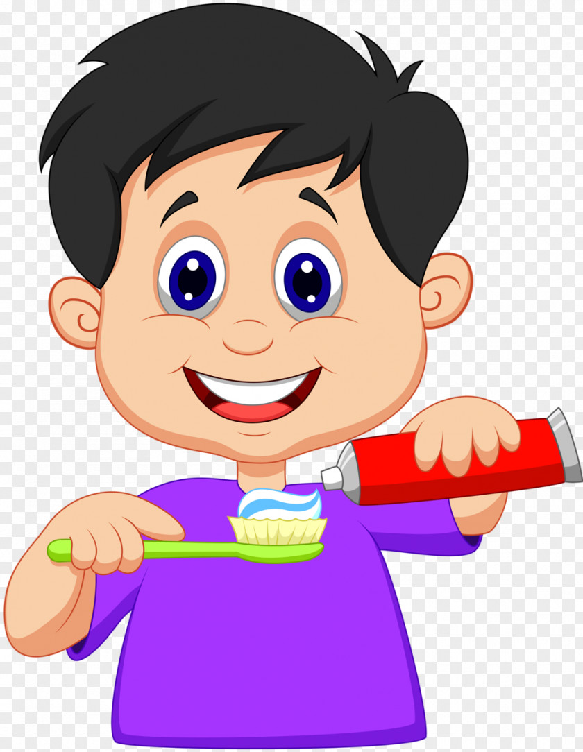 Brush Your Teeth Cartoon Tooth Brushing Clip Art PNG