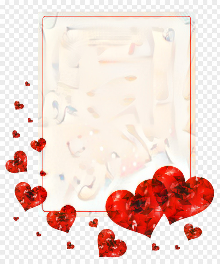 Heart Molding Valentines Day Frame PNG