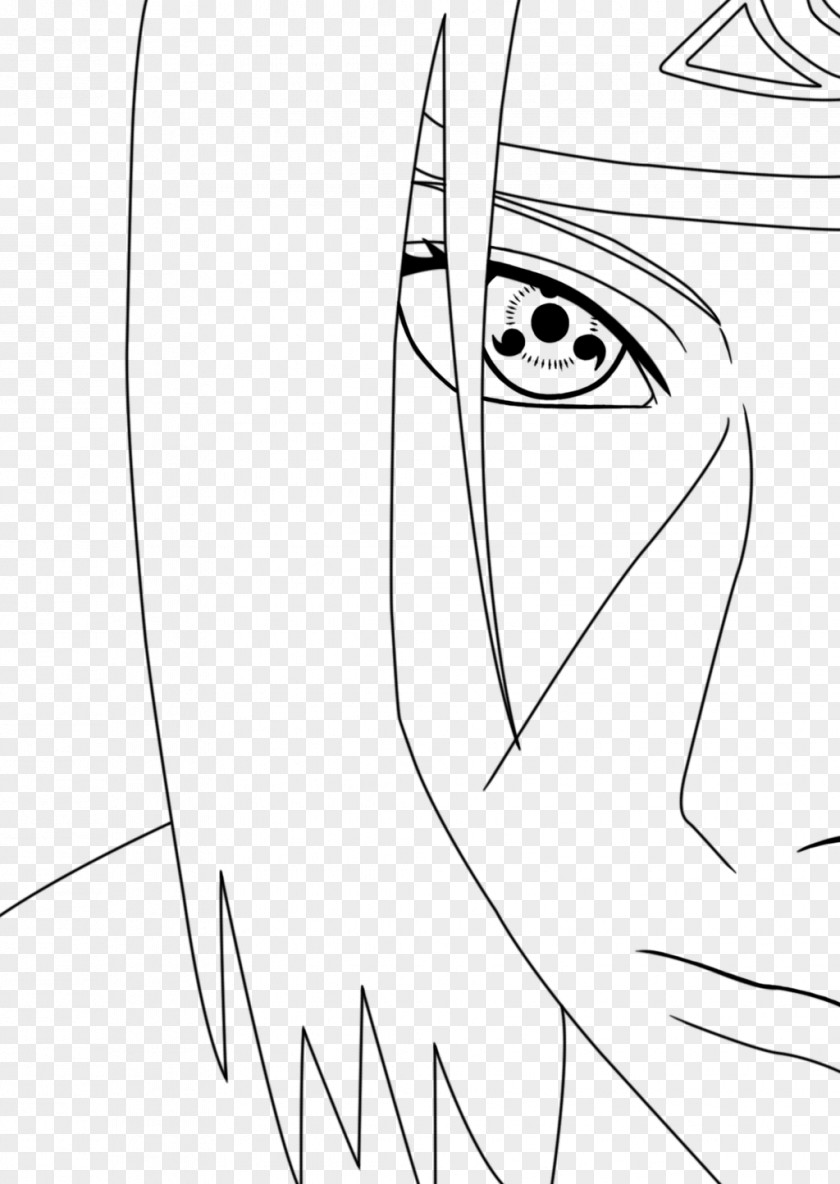 Itachi Uchiha Line Art /m/02csf Drawing Eye PNG