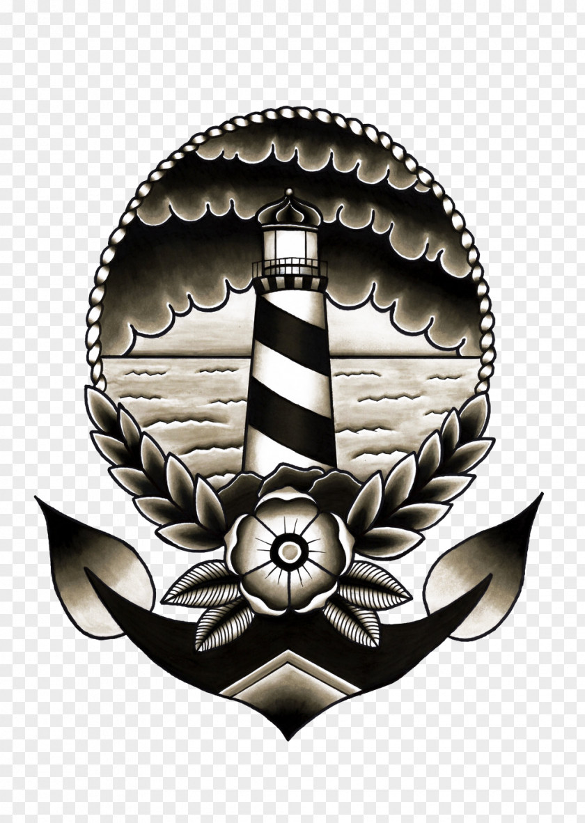 Lighthouse Drawing Old School (tattoo) Flash Sailor Tattoos PNG