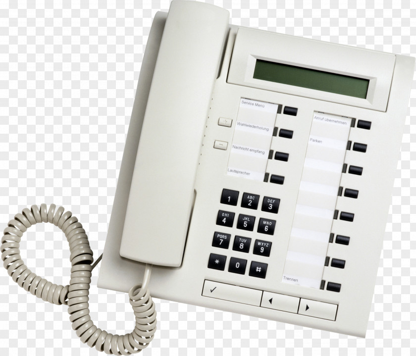 Phone Telephone Siemens Optiset Interactive Voice Response Hicom PNG
